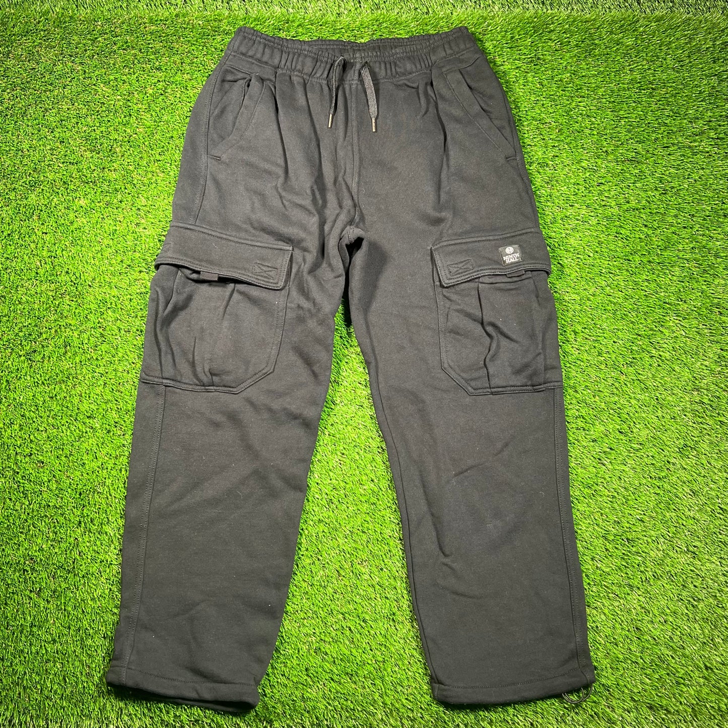 Ninth Hall Black Cargo Sweatpants Size Medium USED v18619