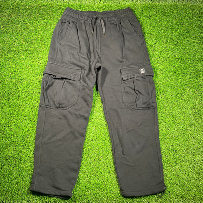 Ninth Hall Black Cargo Sweatpants Size Medium USED v18619
