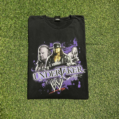 2007 WWE Undertaker Tripple Graphic Black Tee Size XL USED v16179