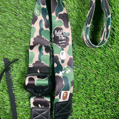 Bape Green Camo Camera Strap USED x15400