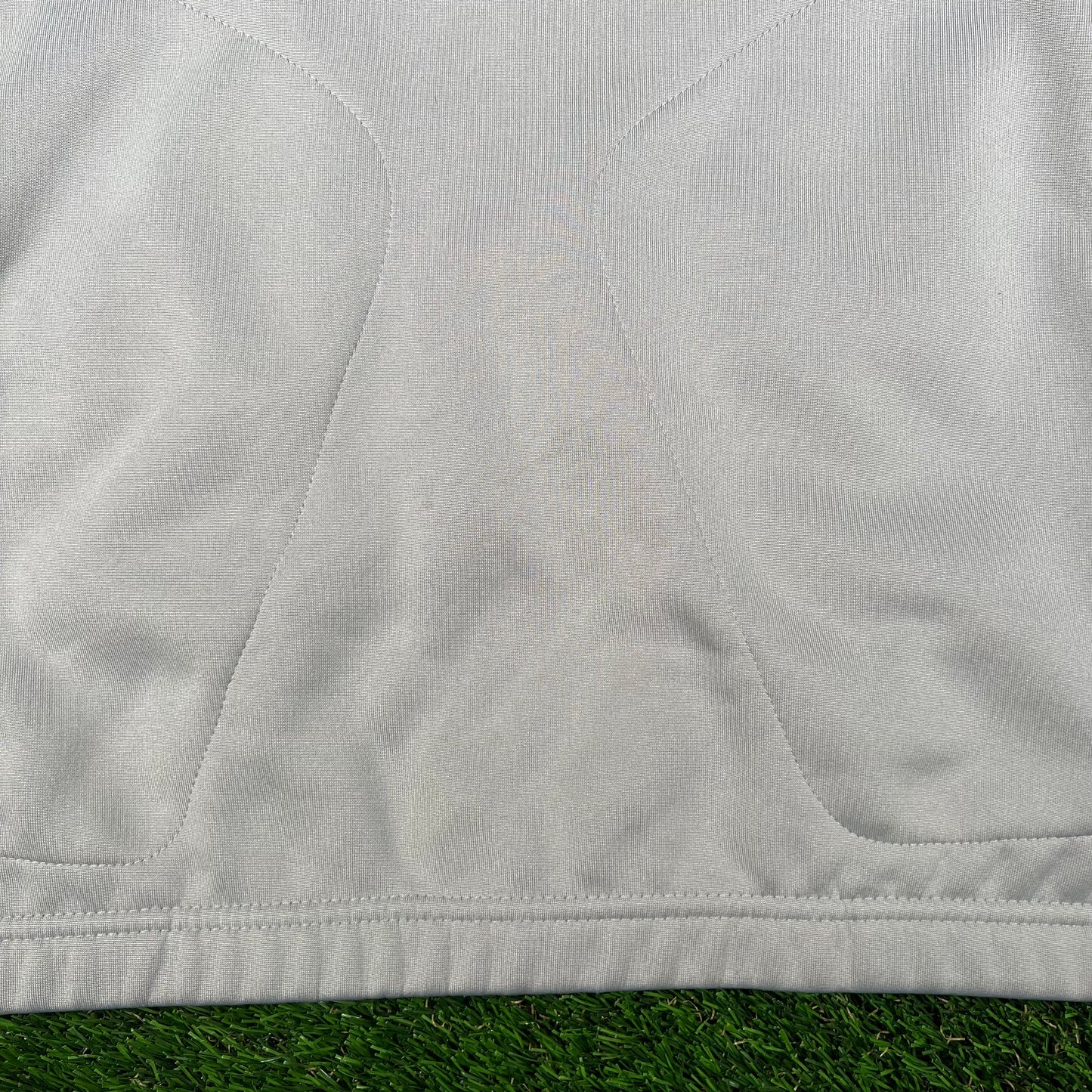 New York Jets Green/Grey Zip Up Fleece Size Large USED v17890