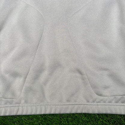 New York Jets Green/Grey Zip Up Fleece Size Large USED v17890
