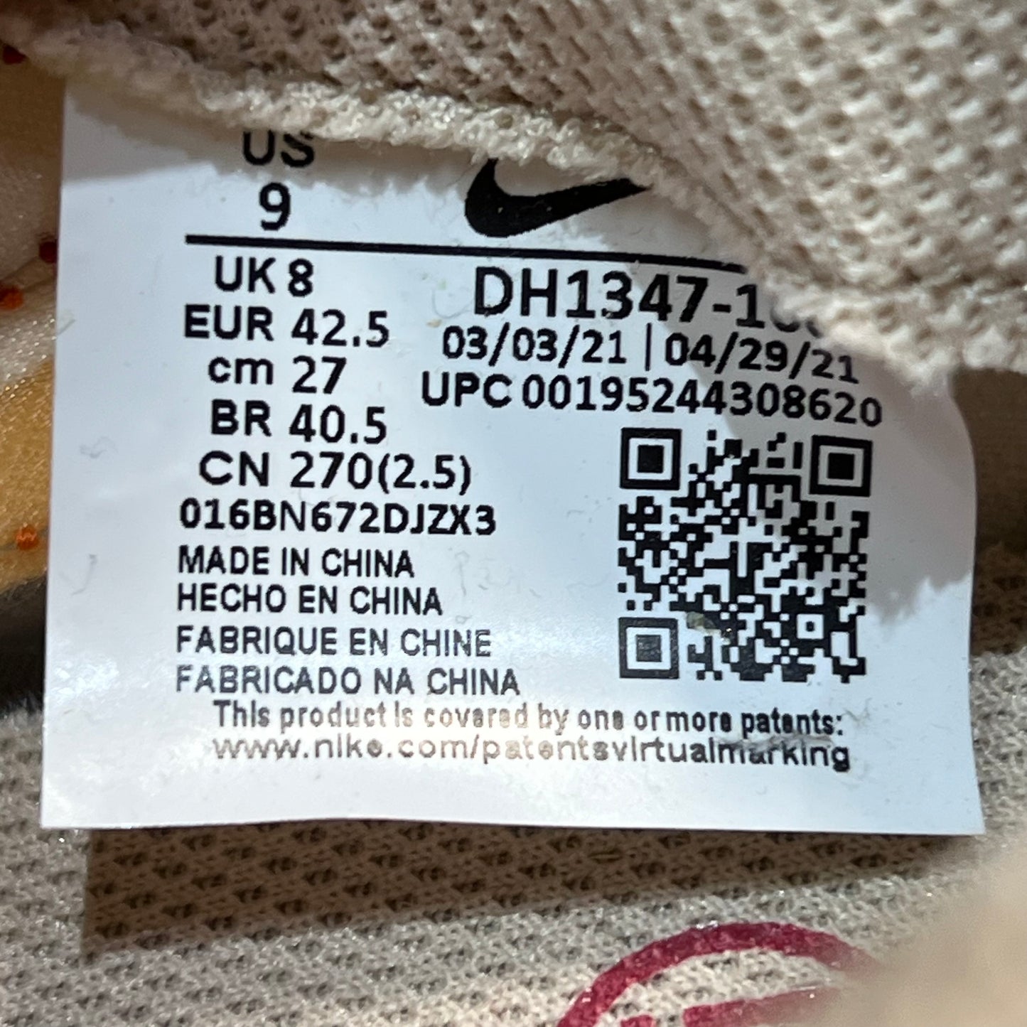Nike LD Waffle Sacai Clot Size 9 NEW s5055