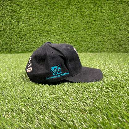 1990s Stone Cold Steven Austin WWF Black Snapback USED v18091