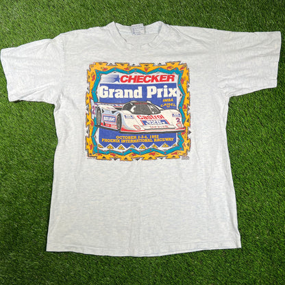 1992 Checker Grand Prix Tee Size Large USED v16710