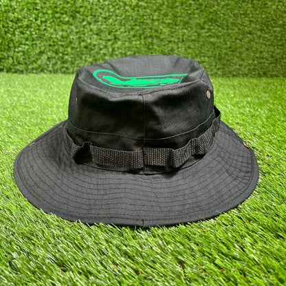 Corteiz Guerillaz Bucket Hat Black One Size USED X13798