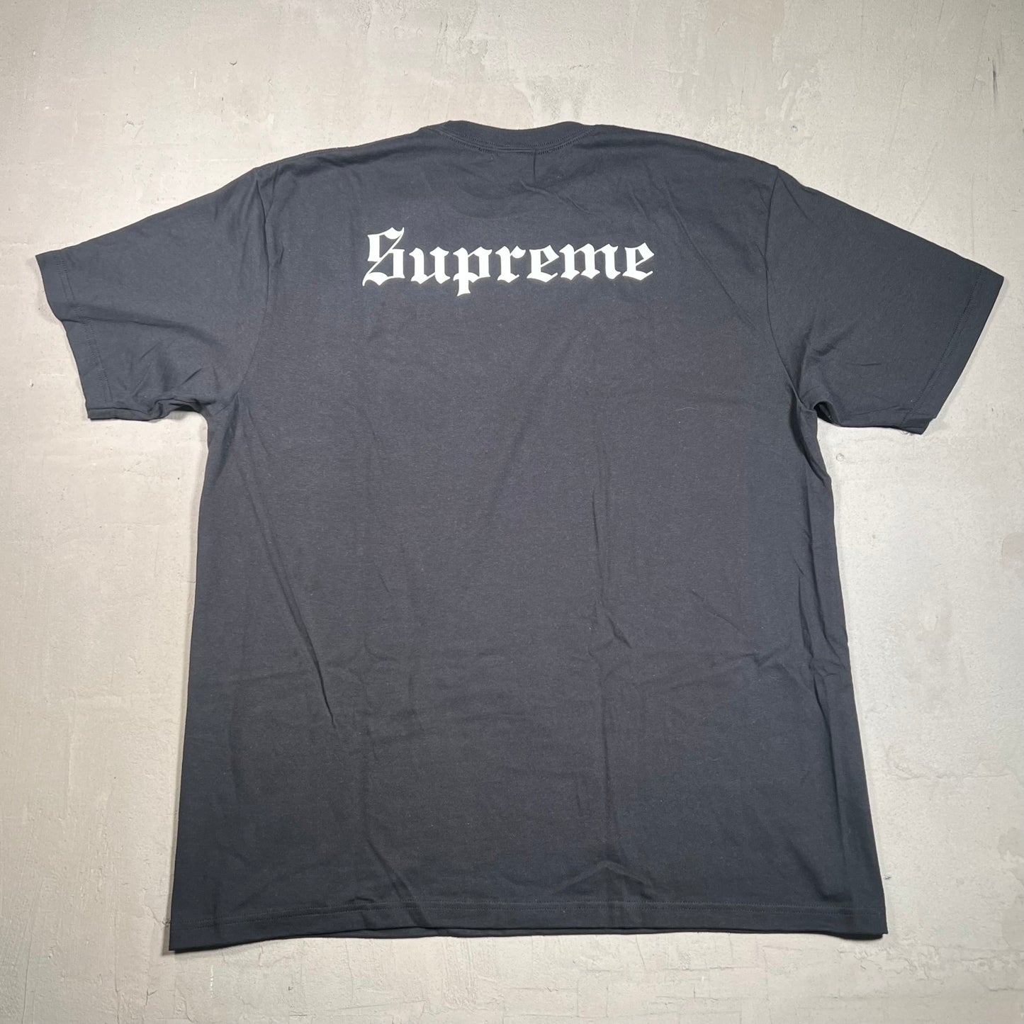 Supreme Snow White Tee Black (2024) Size XL USED x17495