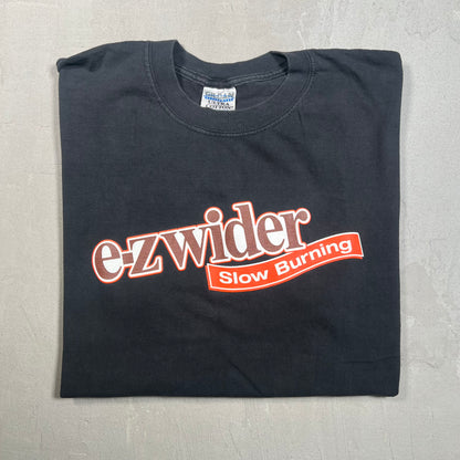 Y2K E-Zwider Slow Buring Black Tee Size XL USED v19399