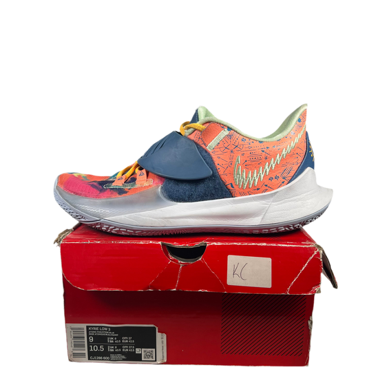 Nike Kyrie Low 3 Atomic Pink Stone Blue Size 9 USED s18217