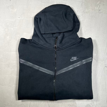 Nike Tech Black Zip Up Hoodie Size 3XL USED v20247