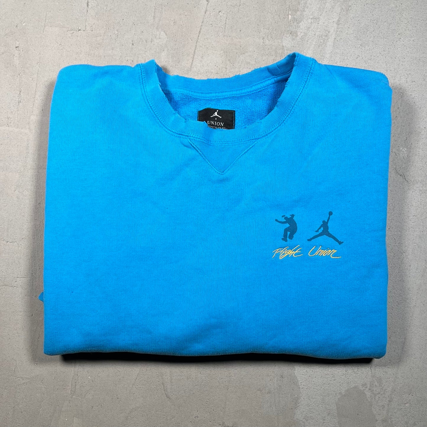 Union LA Jordan Blue Crewneck Size Large NEW x17510