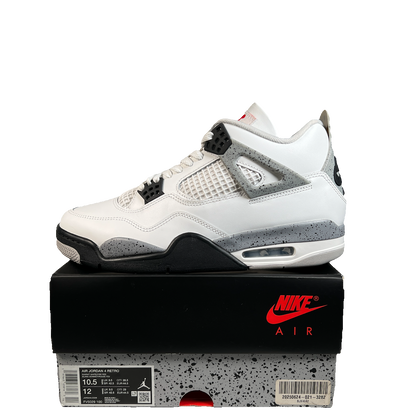Jordan 4 White Cement (2025) Size 10.5 USED s23324