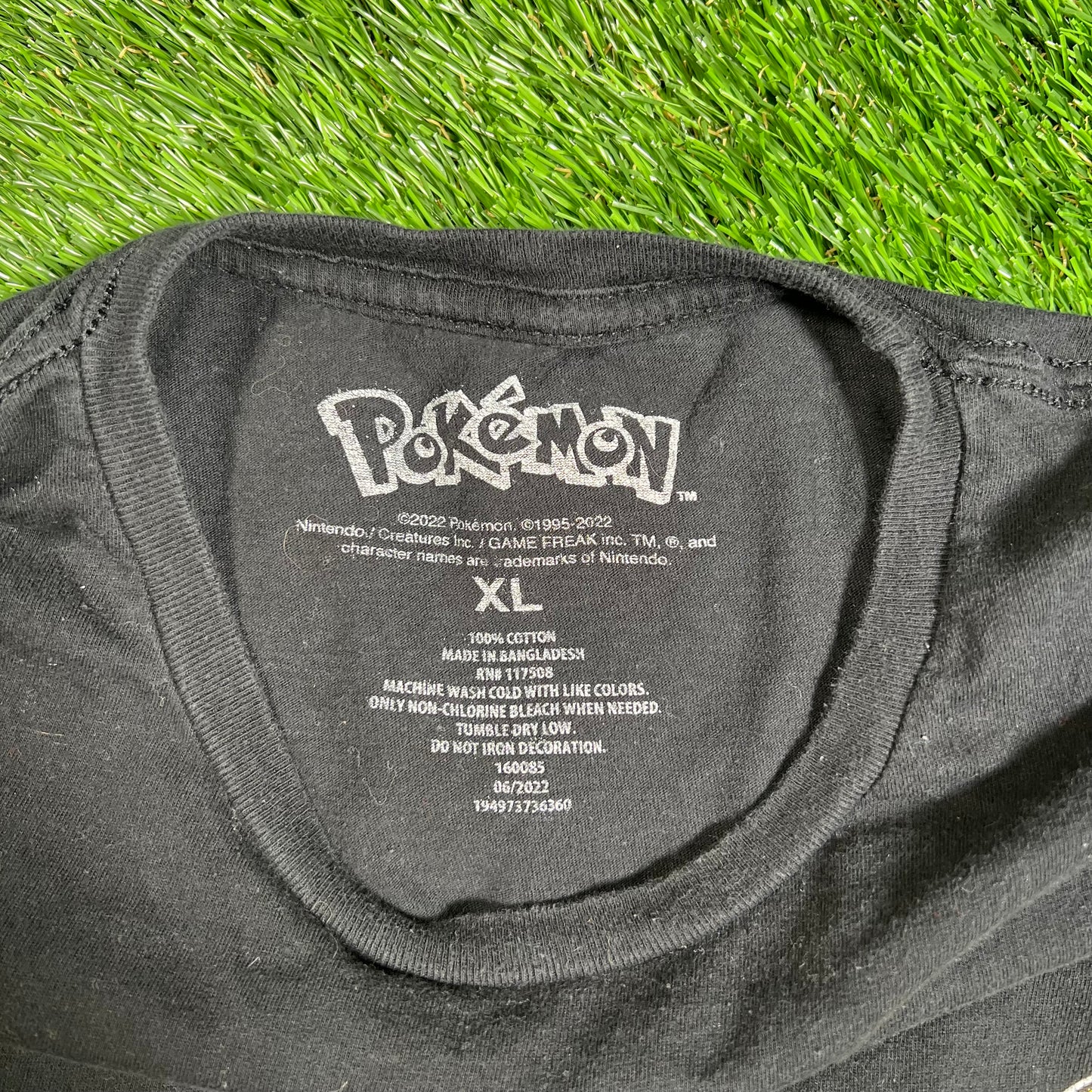 Pokemon Black Pikachu Tree Size XL USED v18239