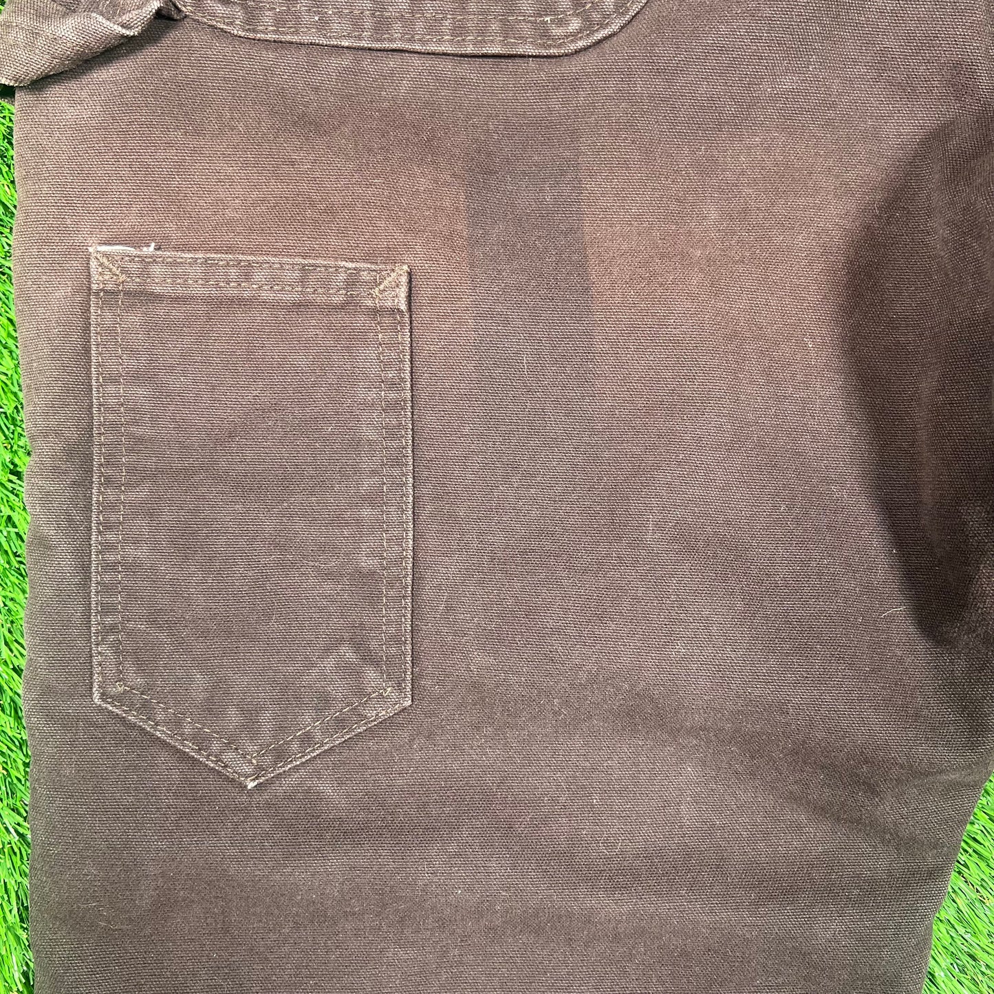 Y2K Carhartt Double Knee Half Zip Off Padded Lined Brown Pants Size 36x28 USED v18636