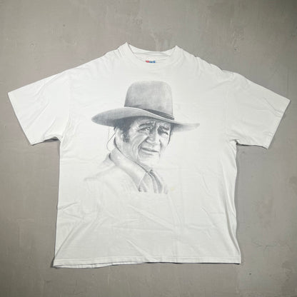 1990s John Wayne Tee White Size XL USED v14800