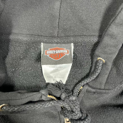 2011 Harley Davidson Nashville Black Full Zip Hoodie Size XL USED v20240