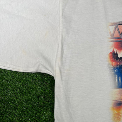 2000 Yankees Mets Subways Series White Tee Size XL USED v18122
