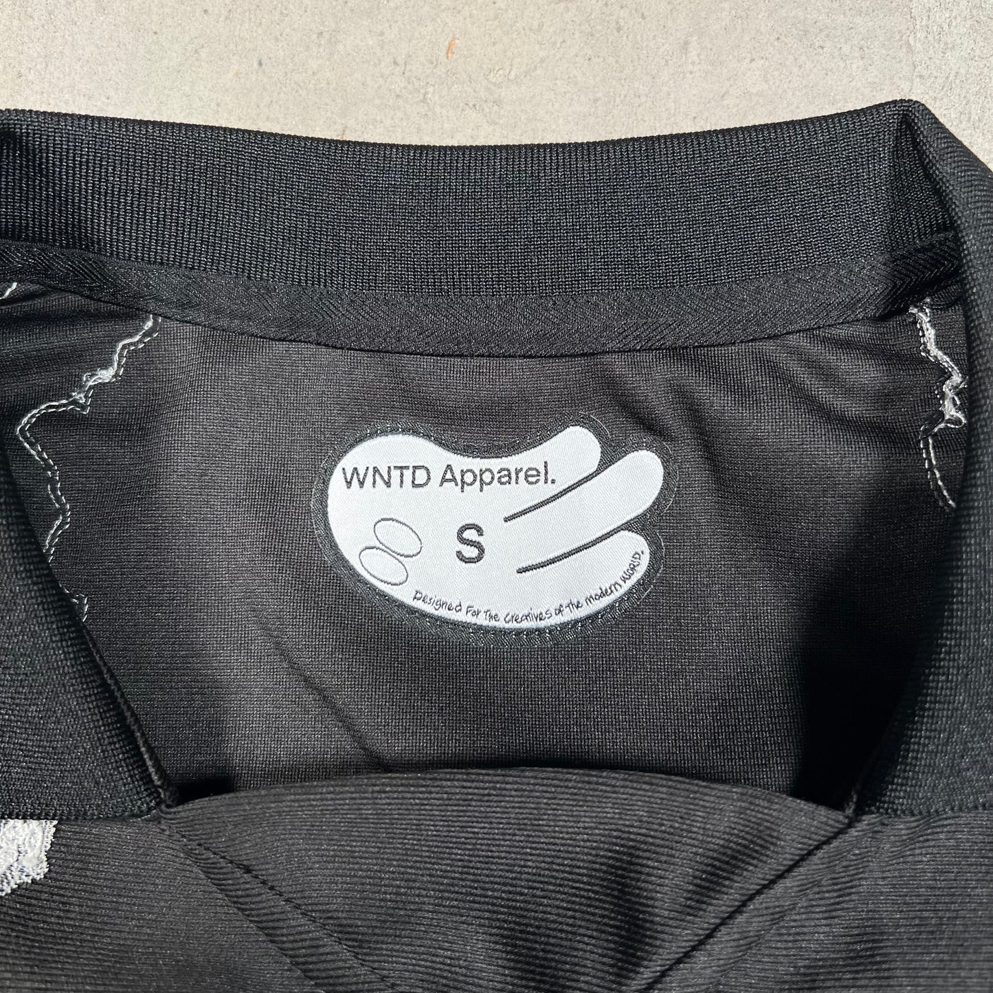 WNTD Apparel Sports Club Black/Red Jersey Size Small USED x17557