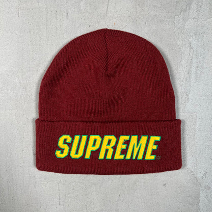 Supreme Slant Beanie Burgundy (2023) NEW x17584