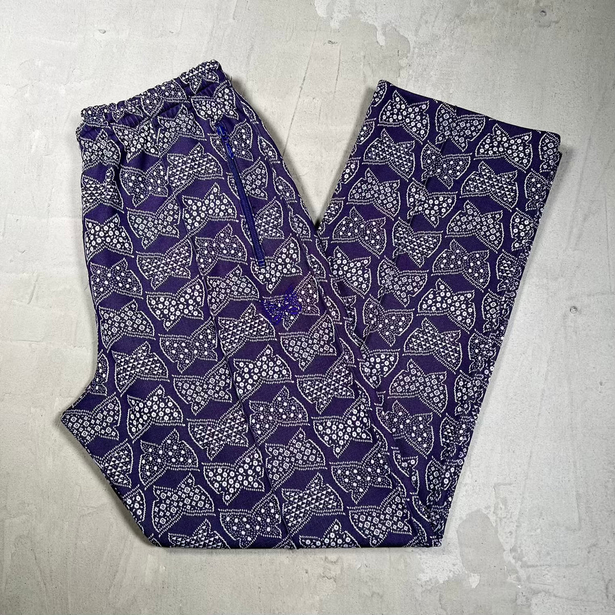 Needles Purple Butterfly Track Pants Size Medium USED x18607