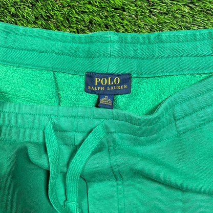 Polo Ralph Lauren Green Sailing Shorts Size Medium USED v18539