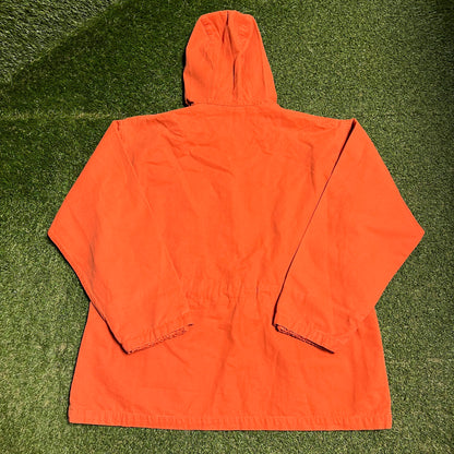 1990s Polo Orange Canavs Anorak Jacket Size Large USED v16355