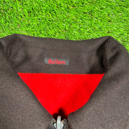 1990s Marlboro Reversible Red/Black Wool Jacket Size Large USED v18570