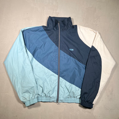 Kith Atlanta Blue Colorblock Windbreaker Size Medium USED x16864