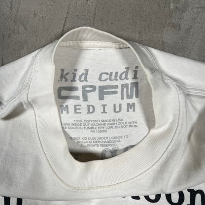 Kid Cudi CPFM Man On The Moon White Tee Size Medium USED x18250