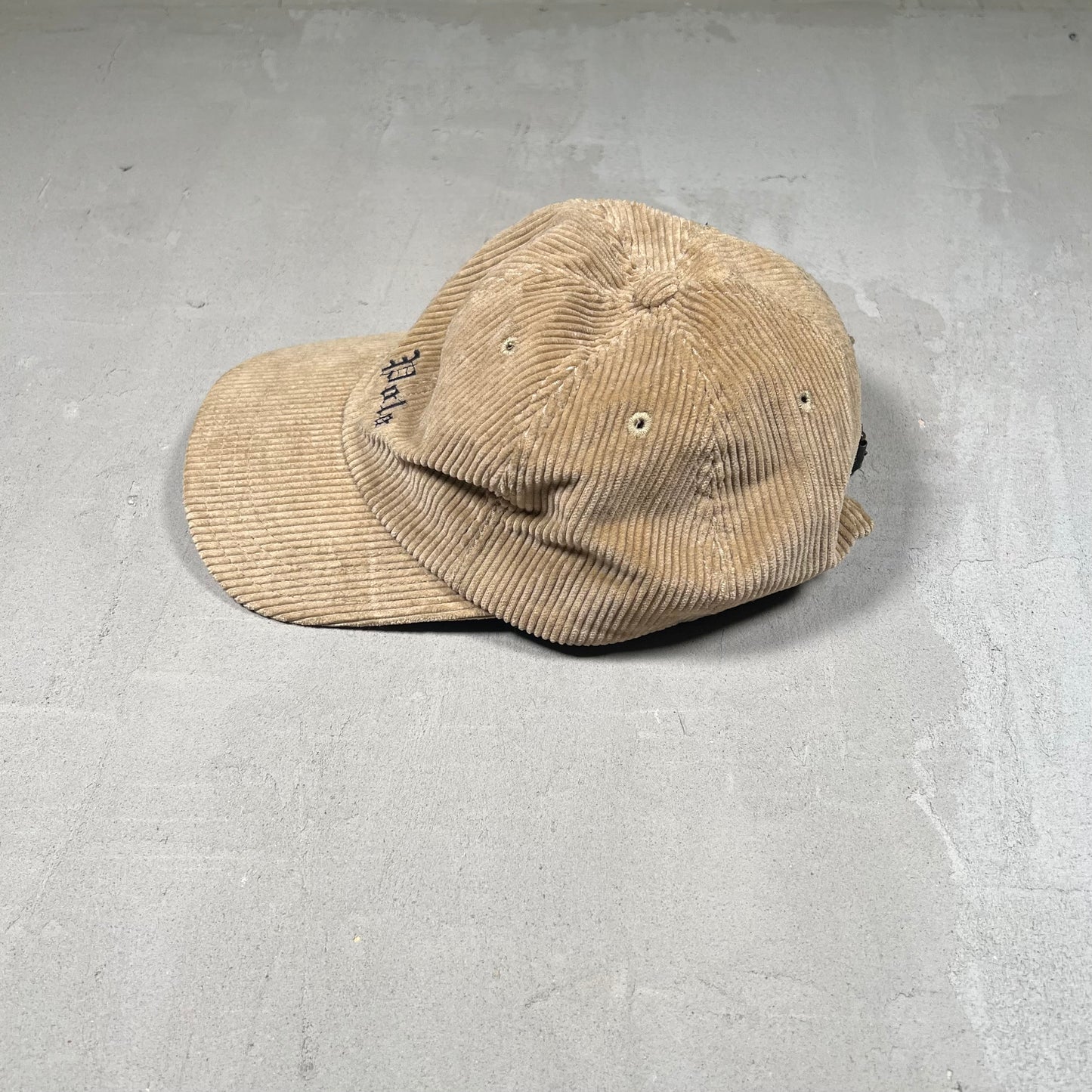 Polo Ralph Lauren Brown Corduroy Logo Hat USED v18996