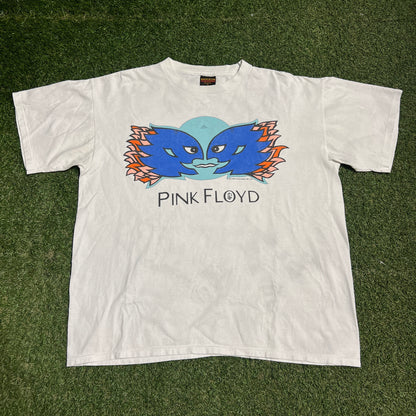 1994 Pink Floyd Metal Heads Division Bell Tour White Tee Size XL USED v15389