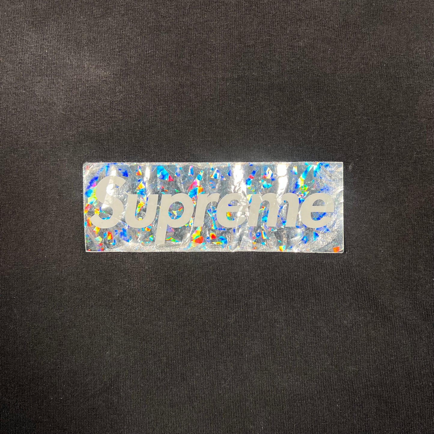 Supreme 2006 Hologram Box Logo Black Tee Size XL USED x8862