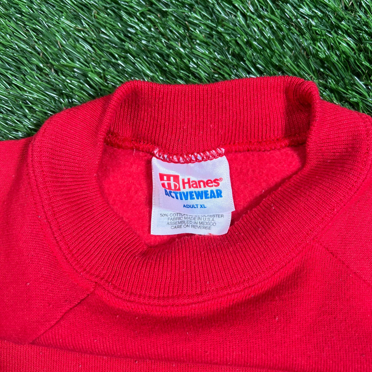1995 San Francisco 49ers Superbowl Champs Red Crewneck Size XL USED v18176