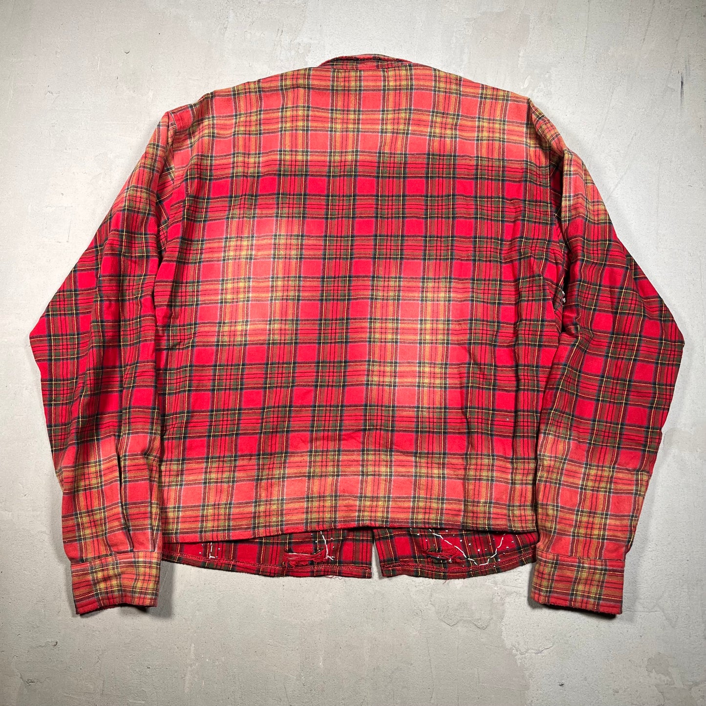 Vale Rhinestone Red/Green Plaid Longsleeve Button Up Size XL USED x17430