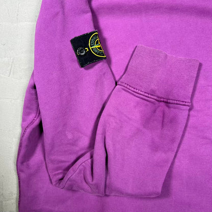 Stone Island Purple Hoodie Size Large USED x18405