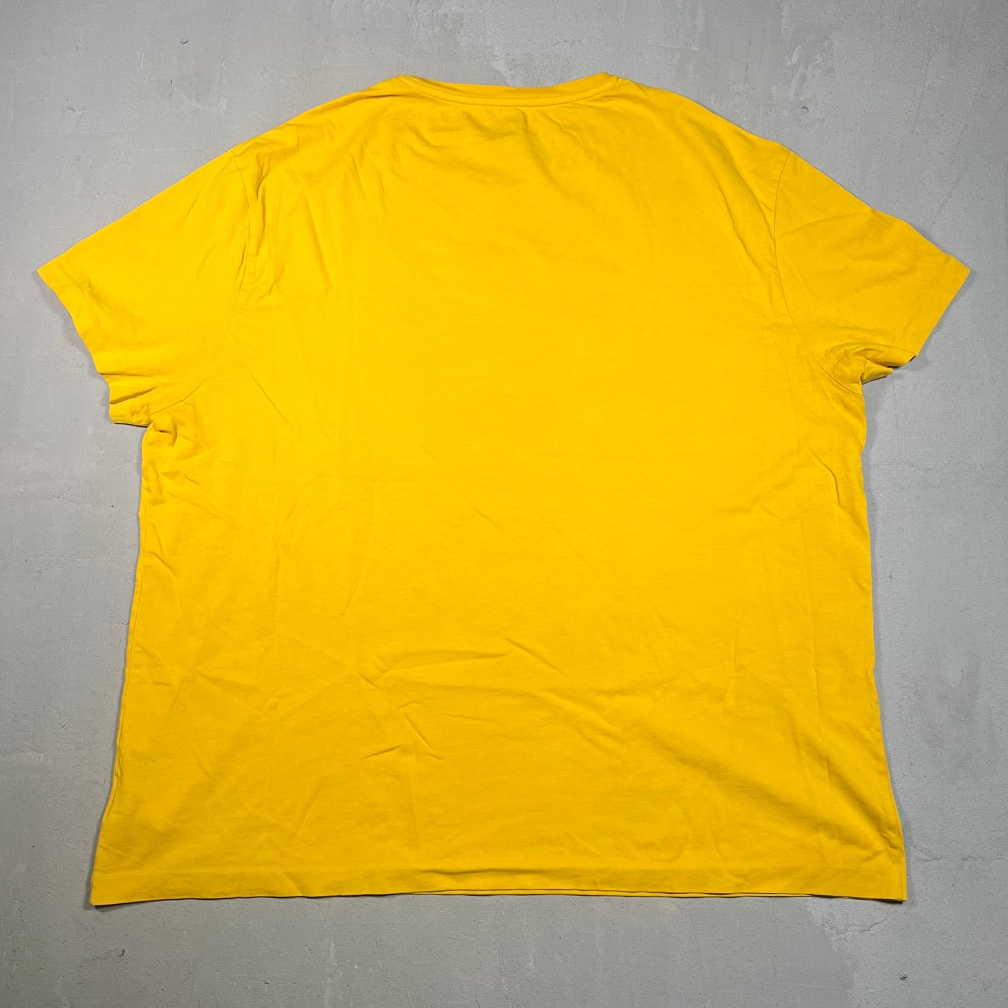 Polo Ralph Lauren Yellow Logo Tee Size XL USED v18989