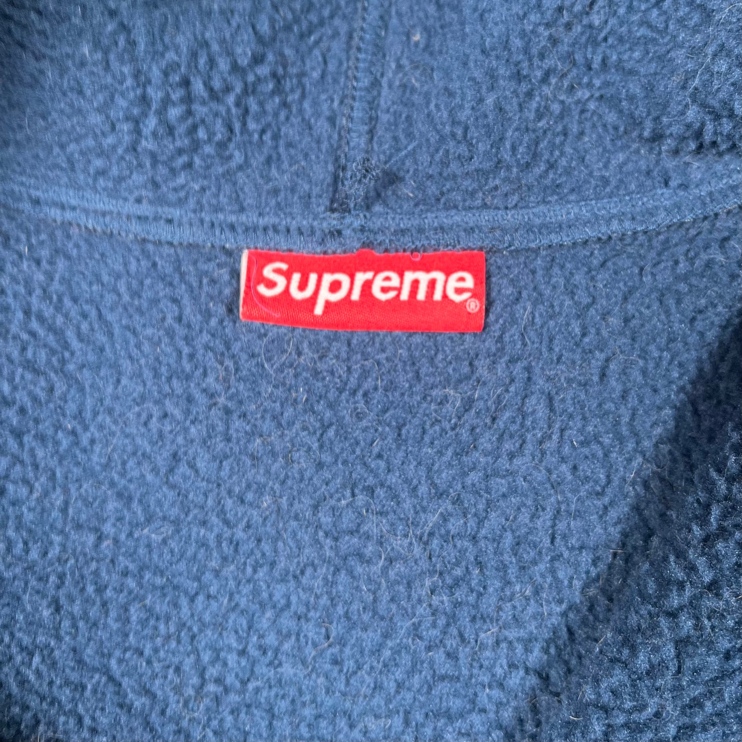 Supreme Windstopper Zip Up Hoodie Navy (2024) Size XL USED x17260