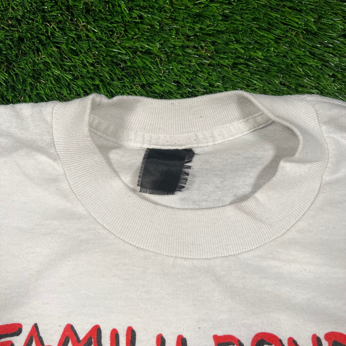 1989 Simpsons "Family Bonding" White Tee Size Large USED v18563