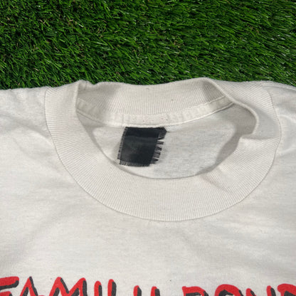 1989 Simpsons "Family Bonding" White Tee Size Large USED v18563
