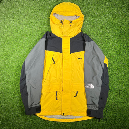 North Face HydroSeal Yellow/Black Light Jacket Size Large USED v17469