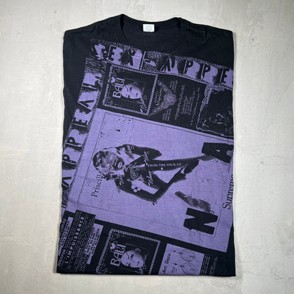 Supreme Collage Purple/Black Tee Size XXL USED x17404