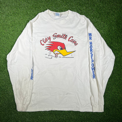 1990s Clay Smith Cans White Logo Longsleeve Size XXL USED v17345
