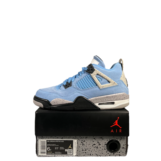 Jordan 4 University Blue Size 6y USED s17174