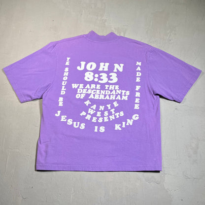 Kanye West CPFM Jesus is King Purple Tee Size Small USED x17640