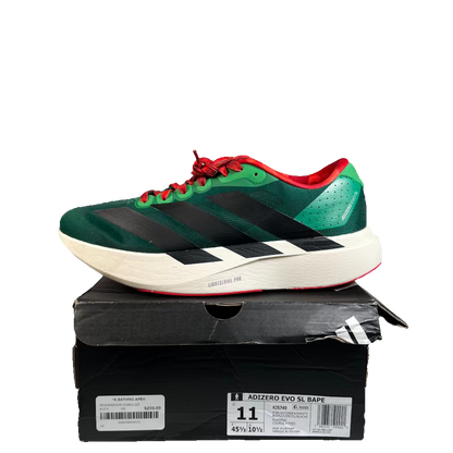 Adidas Adizero Evo SL Bape Green Multi (2026) Size 11 USED s23488