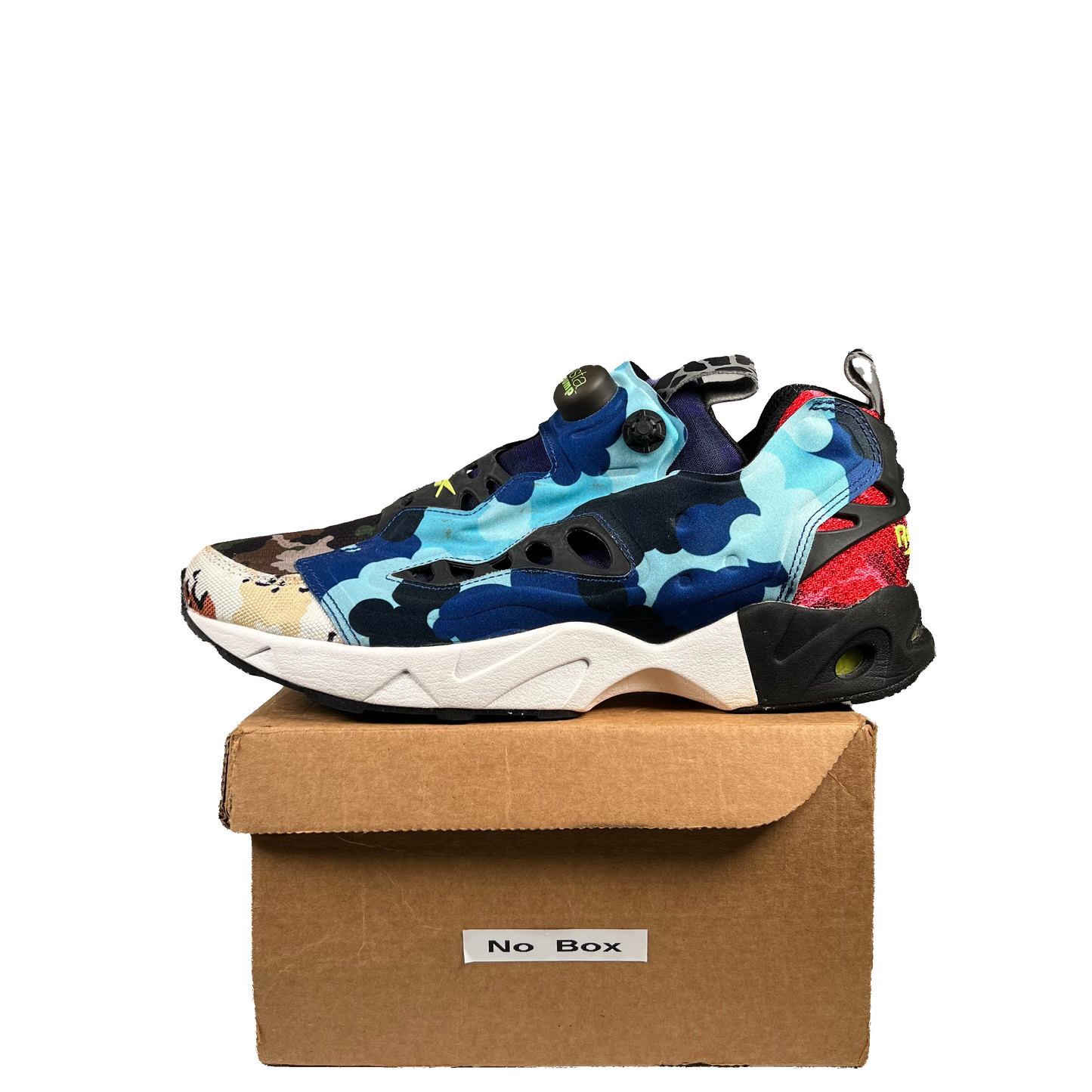Reeboix InstaPump Fury Road CC Black Solar Yellow (2017) Size 10 USED s20998