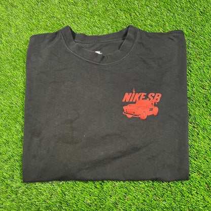 Nike SB Tow Truck Black Tee Size XL USED v18097