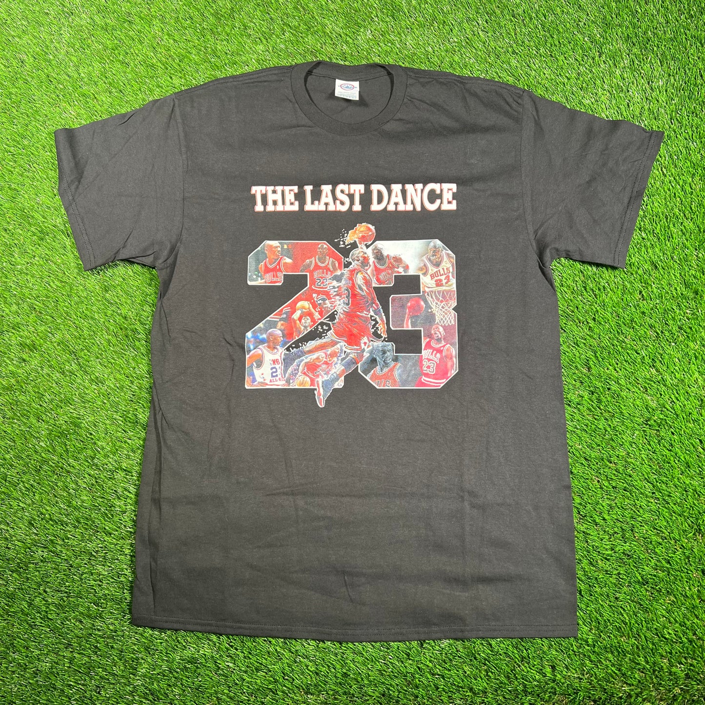 Michael Jordan The Last Dance Black Tee Size Large USED v17821