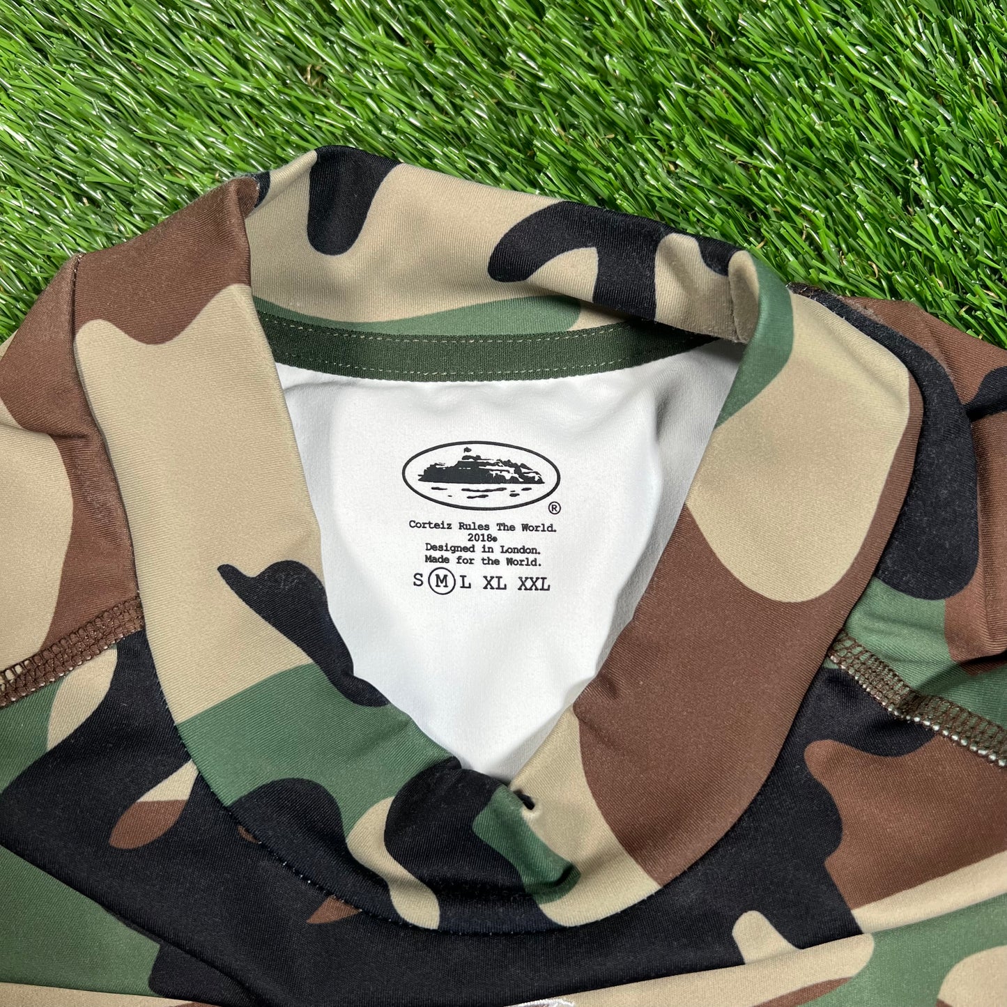 Corteiz Camo Longsleeve Shirt Size Medium USED x13400