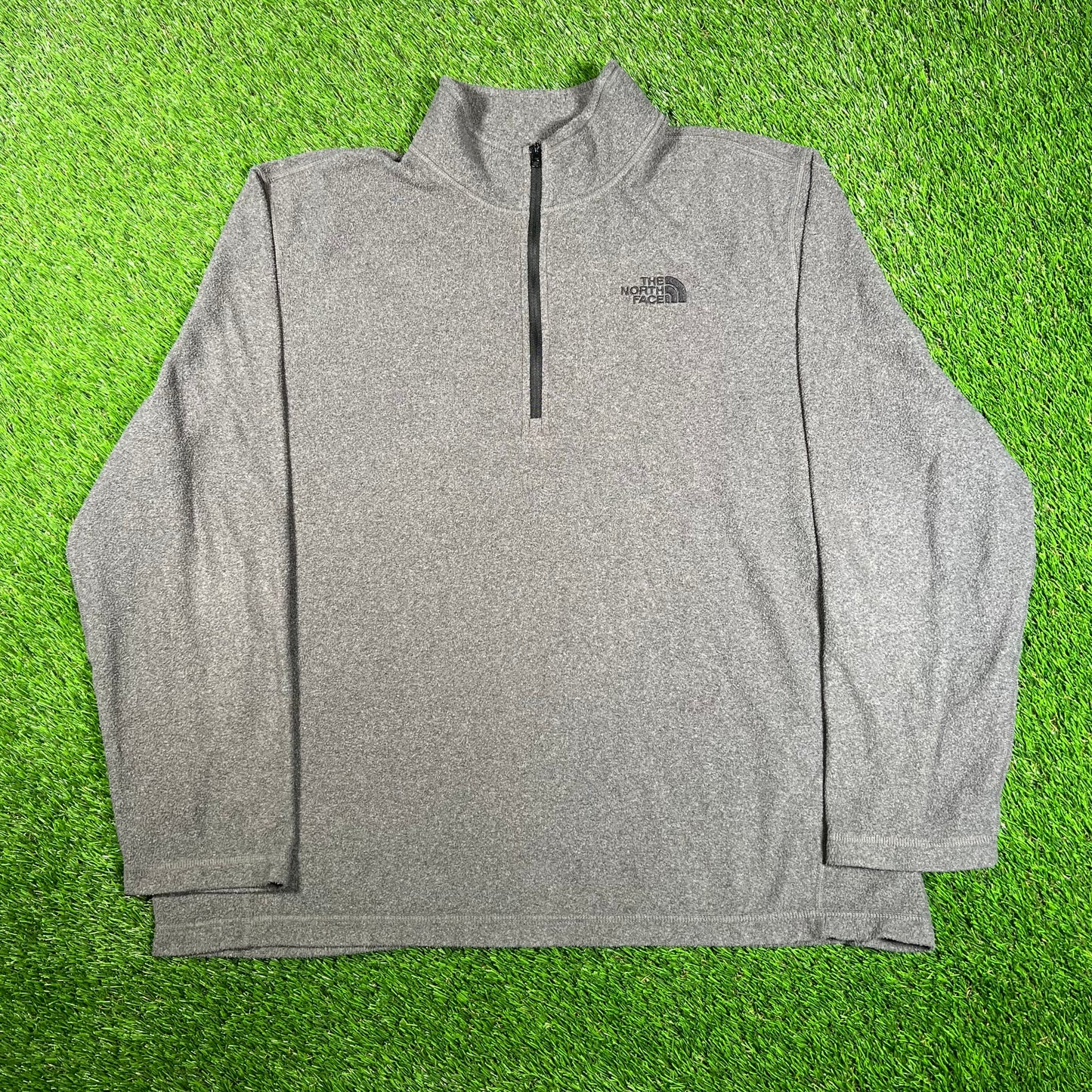 North Face Grey Fleece Longsleeve Size XL USED v17790